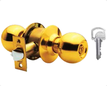 Godrej Classic Cylinder Lock Entrance - Brass